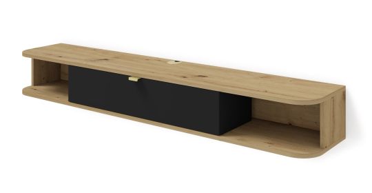 Icarus - TV stand 156 black / artisan oak