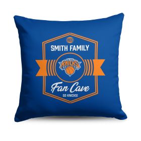 NBA New York Knicks Dominion Personalized Throw Pillow 18√ó18 Inches