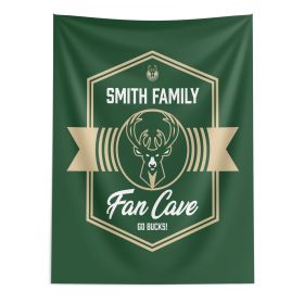 NBA Milwaukee Bucks Dominion Personalized Wall Hanging 50√ó60 Inches