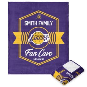 NBA Los Angeles Lakers Dominion Personalized Silk Touch Throw Blanket 50X60 Inches