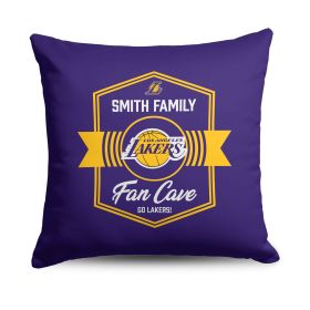 NBA Los Angeles Lakers Dominion Personalized Throw Pillow 18√ó18 Inches