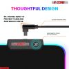 5 Core Large RGB Gaming Mouse Pad Extended Soft Gaming LED Mouse Pad 31.5x11.8 5 Inch with 12 Lighting Modes Stitched Edges and Non-Slip Rubber Base O