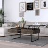 Hamburg TV Stand For TV¬¥s up 60", Four Legs, Three Open Shelves