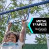 Arcadia Swing Set - Outdoor Heavy-Duty Metal Playset for Kids with Slide