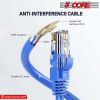 5 CORE Ethernet Cable 10 ft Long Cat 6 Computer Internet Patch Cord High Speed WiFi RJ45 for Gaming Indoor Outdoor Use - ET 10FT BLU