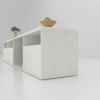 TV Console with Storage Cabinets, 82.6 Inch Long LED TV Stand with Full RGB Color Selection