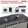 5 Core Guitar Amp 40W Amplifier for Electric Bass Acoustic Practice Amps Small Portable Mini Amplificador para Bajo with Built in Effects - GA 40 BLK