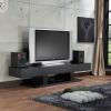 Black 3-Drawer TV Stand