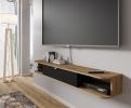 Icarus - TV stand 156 black / artisan oak