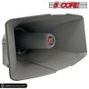 5 CORE 8" x 16" Outdoor PA Horn Speaker Loudspeaker 40 Watt RMS 8 Ohm Commercial Paging Megaphone Driver Horn Loud Sound Waterproof Vehicle Siren SUH-