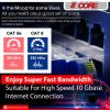 5 CORE Ethernet Cable 10 ft Long Cat 6 Computer Internet Patch Cord High Speed WiFi RJ45 for Gaming Indoor Outdoor Use - ET 10FT BLU