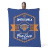 NBA New York Knicks Dominion Personalized Silk Touch Throw Blanket 50X60 Inches