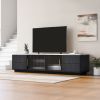 Modern TV Stand for 70'' TV with 4 Drawers, Media Console Table, Entertainment Center with Large Storage Cabinet for Living Room, Bedroom