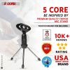 5 Core Desk Mic Stand ‚Ä¢ Angle Adjustable Table Tripod ‚Ä¢ Portable Desktop Microphone Stand ‚Ä¢ Includes Universal Mic Holder ‚Ä¢ Compatible w Dynam