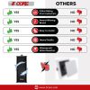 5 CORE Outdoor Speakers Pair Stereo in Wall Speaker 100W Peak Passive Mount Wired Waterproof Patio House Garage Indoor Exterior Audio System Bocinas p