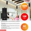 5 CORE Outdoor Speakers Pair Stereo in Wall Speaker 100W Peak Passive Mount Wired Waterproof Patio House Garage Indoor Exterior Audio System Bocinas p