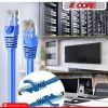 5 CORE Ethernet Cable 10 ft Long Cat 6 Computer Internet Patch Cord High Speed WiFi RJ45 for Gaming Indoor Outdoor Use - ET 10FT BLU