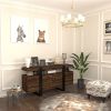 Modern TV Stand with Storage Cabinets for 75-Inch TV, Wood TV Entertainment Center TV Media Console Table with Metal Leg for Living Room, Brown