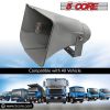 5 CORE 8" x 16" Outdoor PA Horn Speaker Loudspeaker 40 Watt RMS 8 Ohm Commercial Paging Megaphone Driver Horn Loud Sound Waterproof Vehicle Siren SUH-