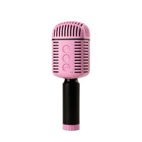 Karaoke Microphone, Speaker (Color: Pink)