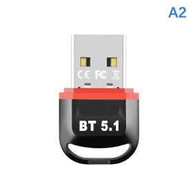 USB Bluetooth Adapter 5.1 Pc Drive Free Bluetooth Audio Receiver Transmitter (Color: A2)