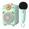 Bluetooth Speaker with Microphone Karaoke Function with Voice Change; FM Radio; TF Card