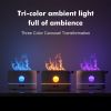 200ml Flame Humidifier Three Color LED Light Air Humidifier Smart Timing Electric Aromatherapy Diffuser Simulation Fire Effect