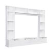ON-TREND Large Wall Unit Entertainment Center with Bookshelves for TVs Up to 78'', Modern TV Console with Cabinets and Open Shelves