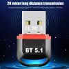 USB Bluetooth Adapter 5.1 Pc Drive Free Bluetooth Audio Receiver Transmitter