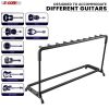 5 Core Guitar Rack 9 Slot Multi Guitar Stand Nine Display Floor Stand Safe Storage Foldable Portable for Electric Acoustic Flying V Guitars - GRack 9N