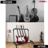 5 Core Guitar Rack 5 Slot Multi Guitar Stand Five Display Floor Stand Safe Storage Foldable Portable for Electric Acoustic Flying V Guitars - GRack 5N